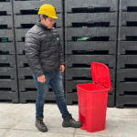 Bote de Basura 80 Lts. / 20 Galones color Rojo - Imagen 11