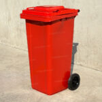 Bote de Basura 120 Lts. / 30 Galones color Rojo - Imagen 4