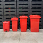 Bote de Plastico 360 Lts. / 95 Galones color Rojo - Imagen 11