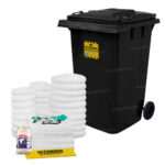 Kit Antiderrames Móvil 95 Galones con Contenedor de Plástico - Sólo Aceite